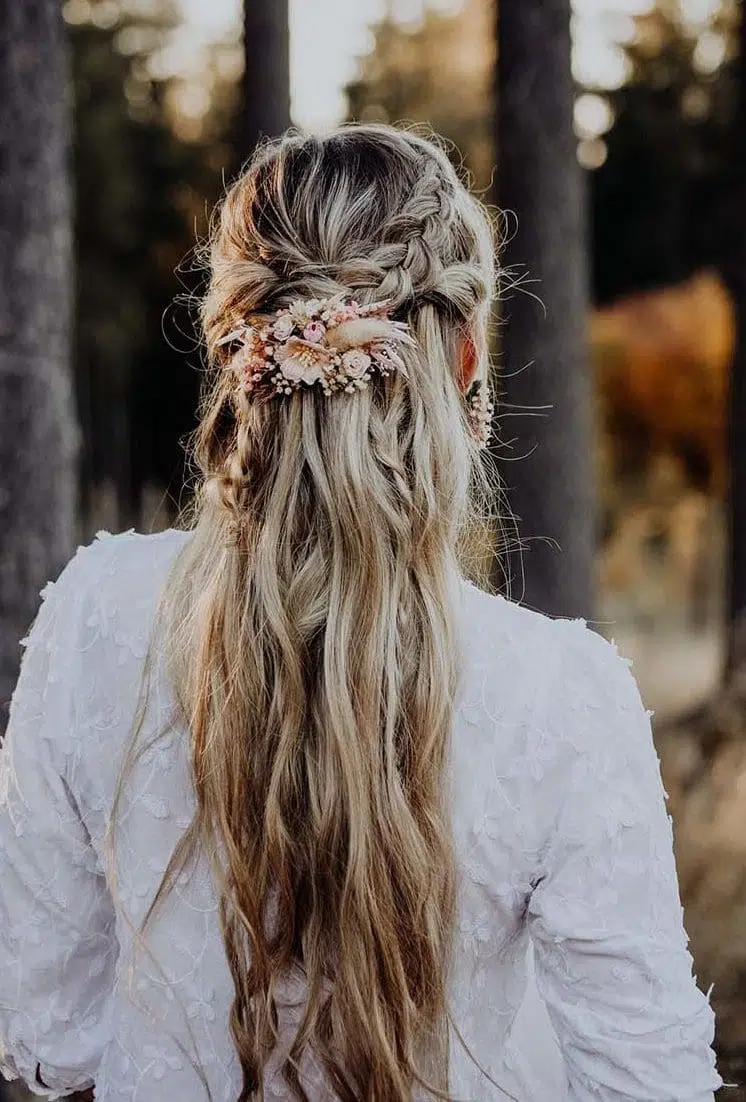 Trockenblumen Haarschmuck