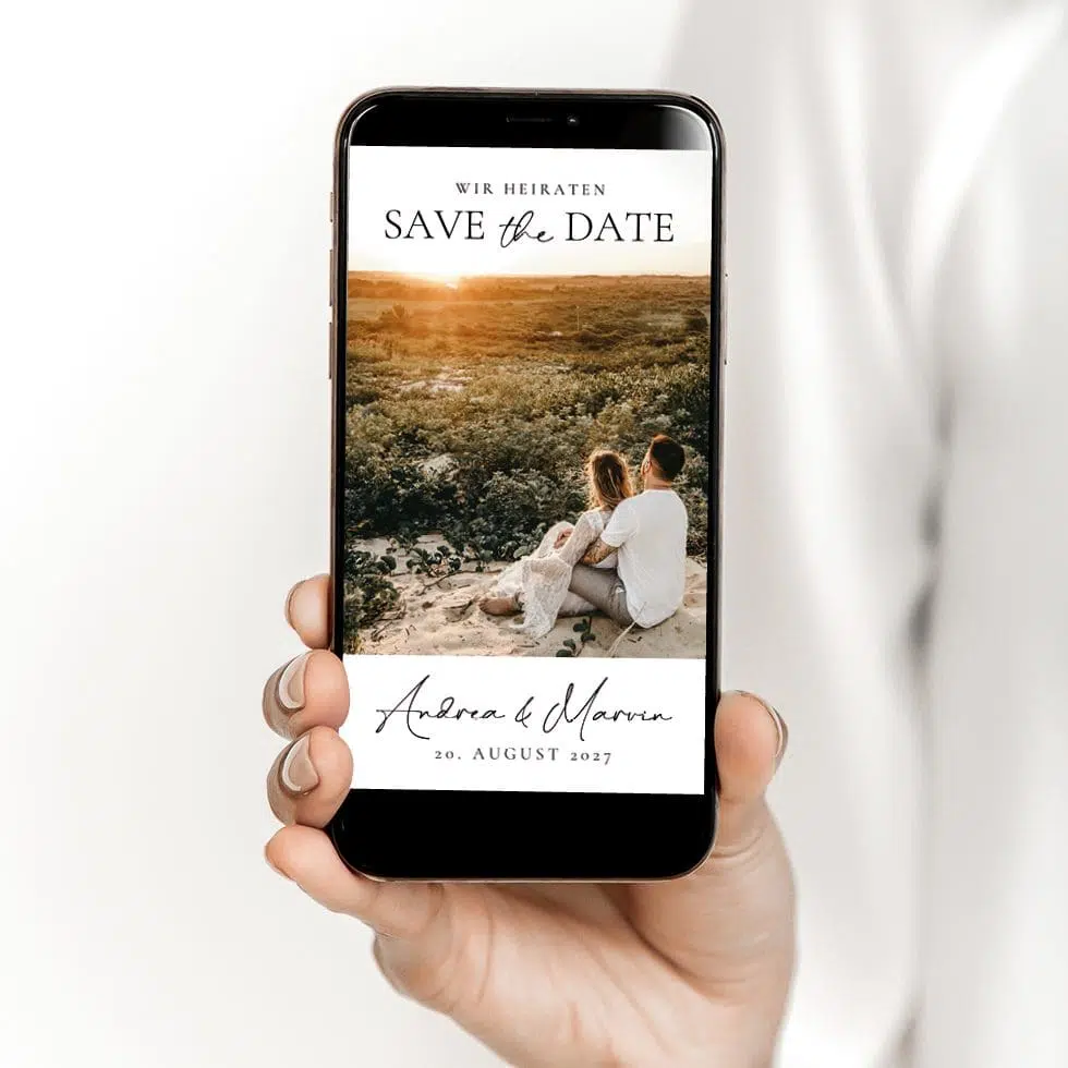 Save the Date WhatsApp E-Mail