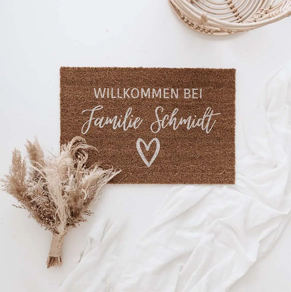 Fußmatte Hochzeit Boho