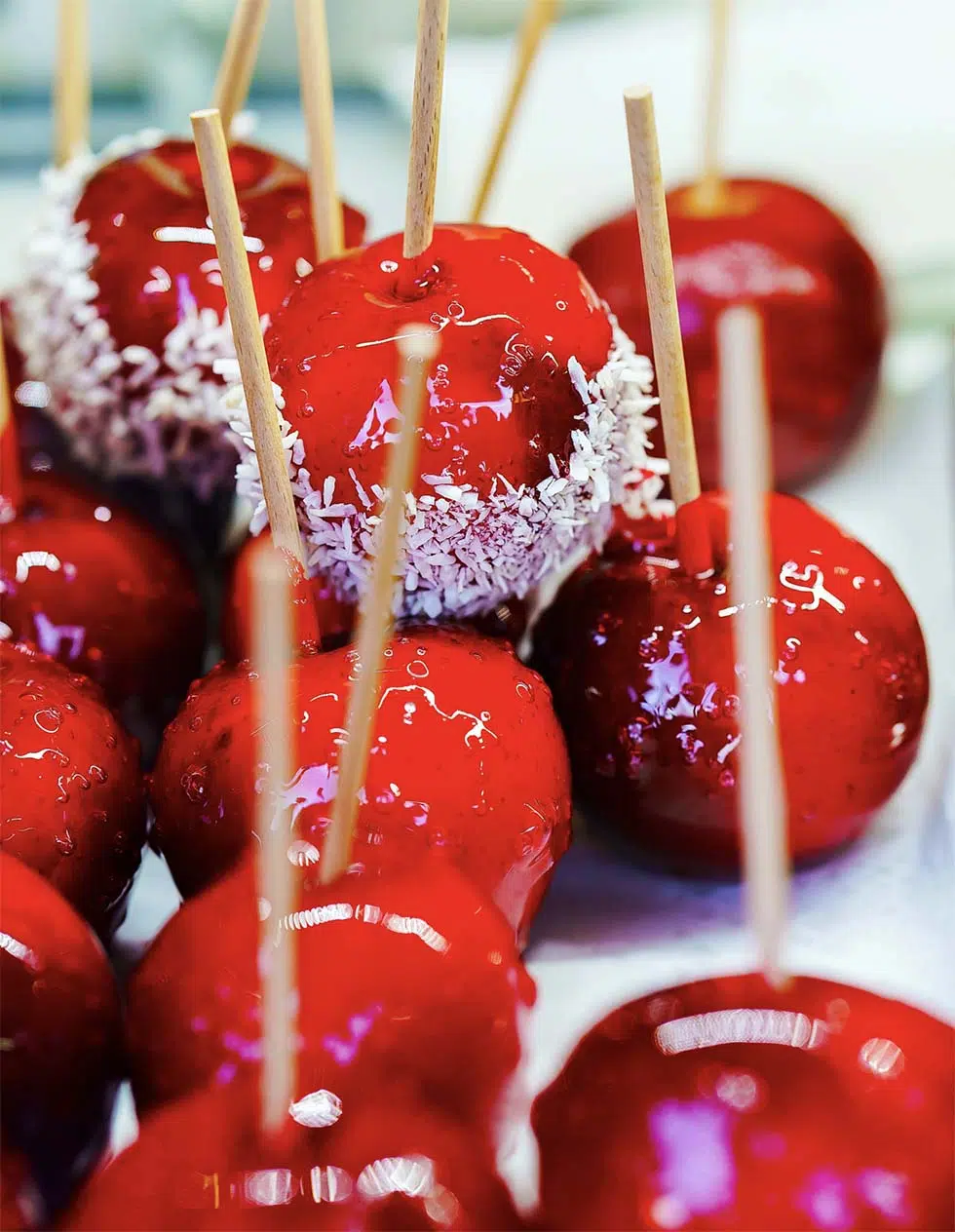 Liebesäpfel Rote Glasur