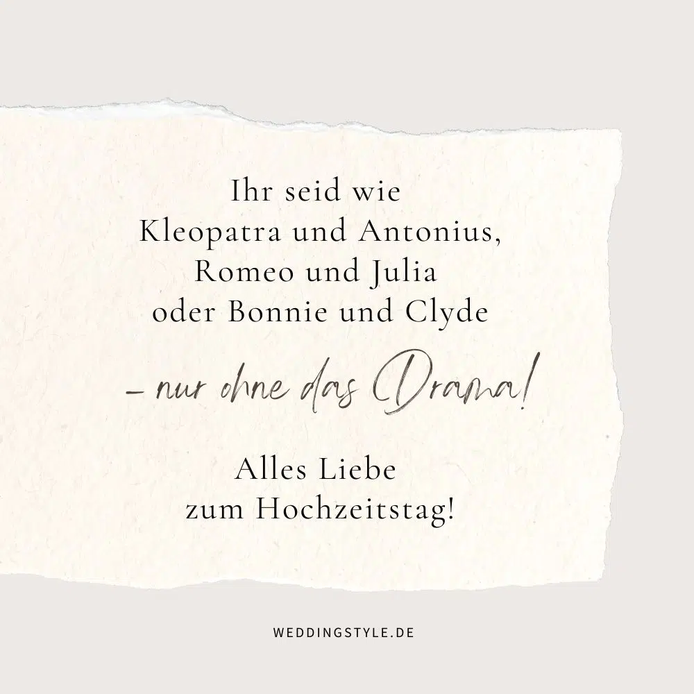 Spruch Hochzeitstag witzig