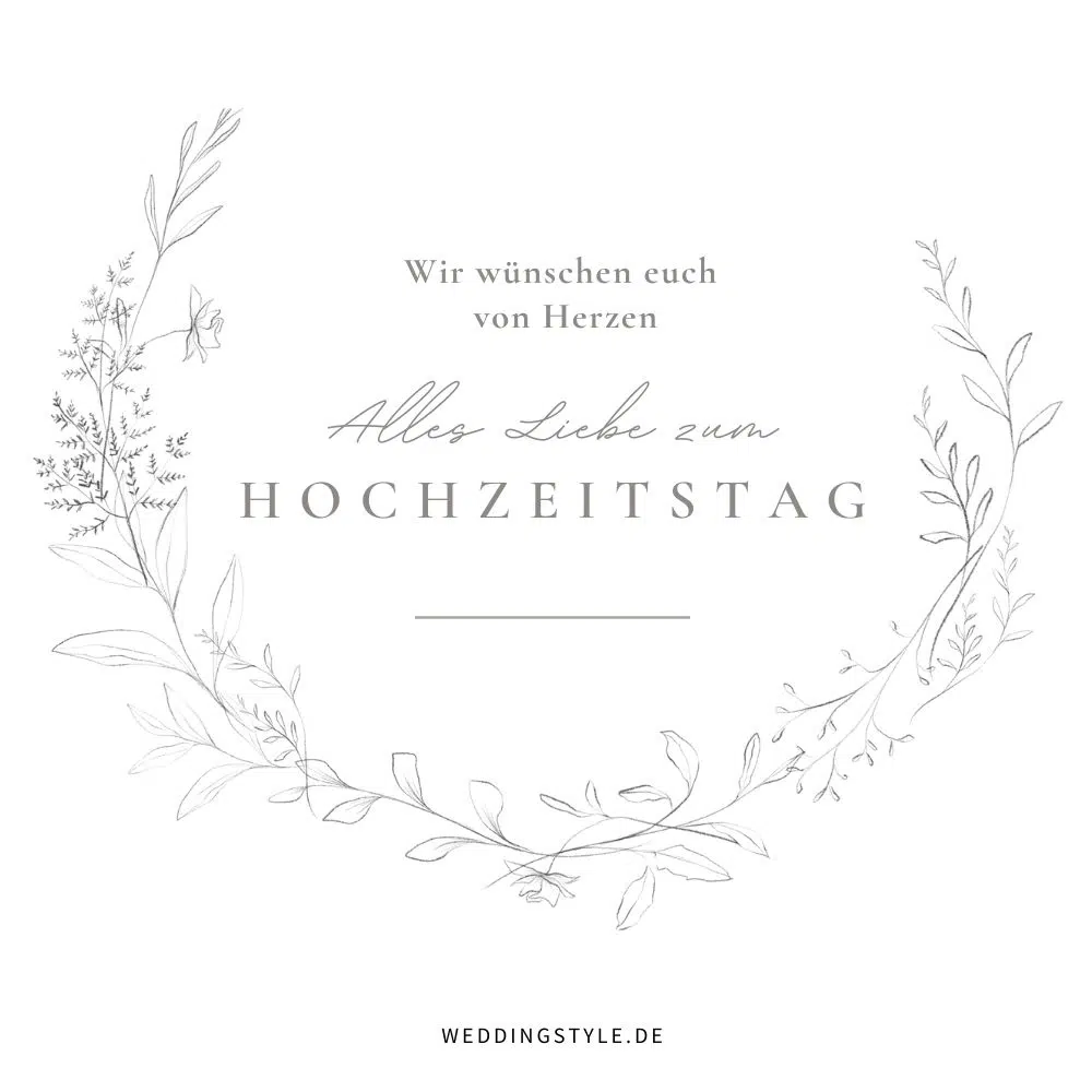 Herzliche Wünsche Hochzeitstag