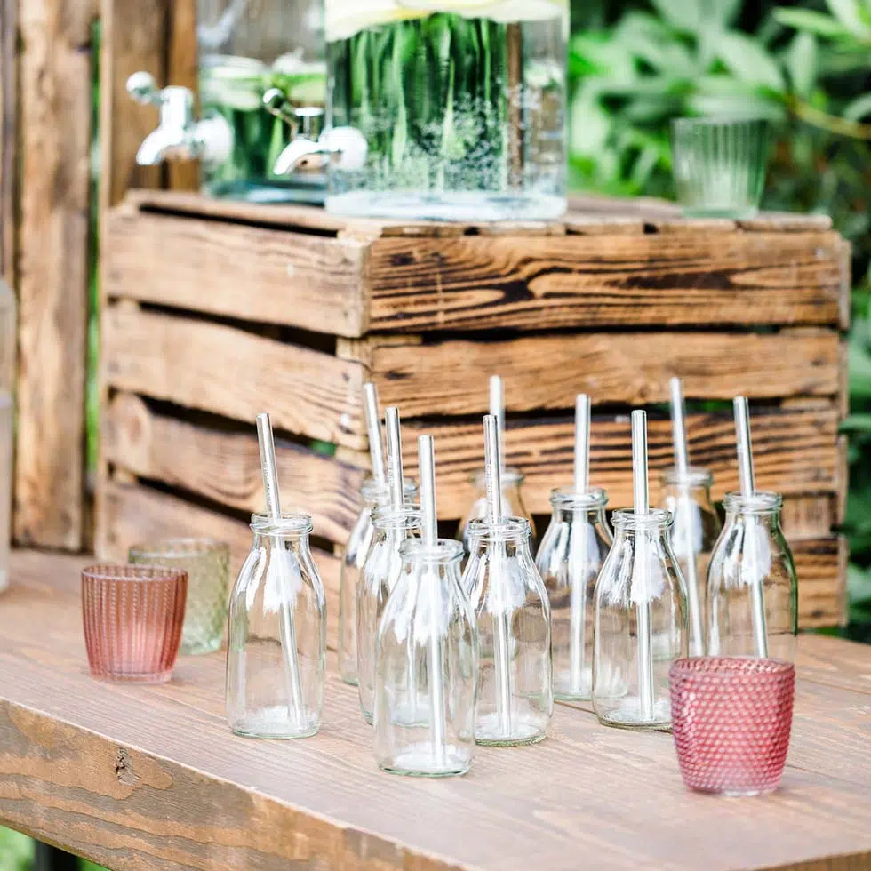 Glasstrohalm Wedding Straws