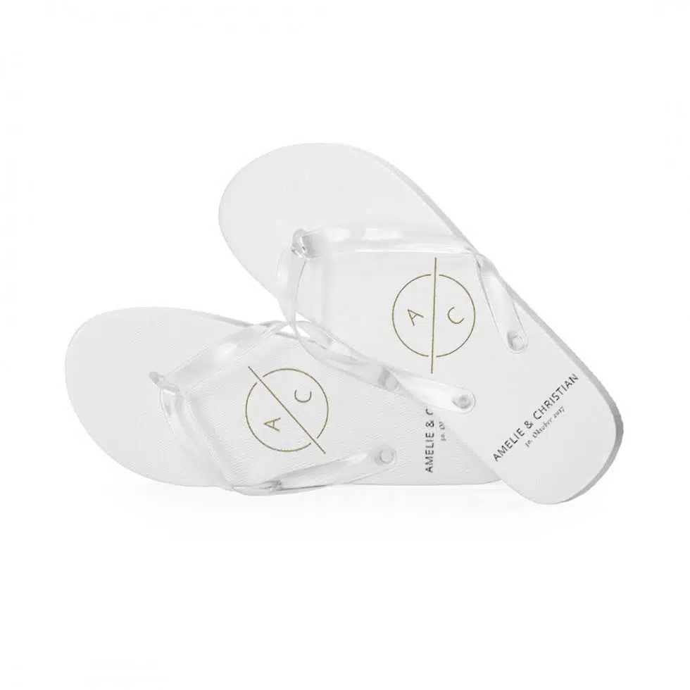 Flip Flops Hochzeit individuell