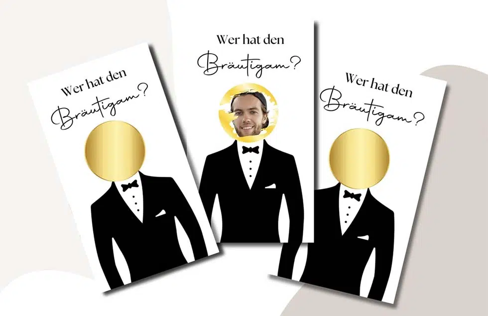 Rubbellos Hochzeit Wer hat den Bräutigam?