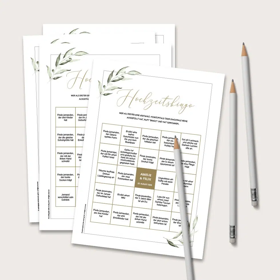 Hochzeitsbingo PDF Download