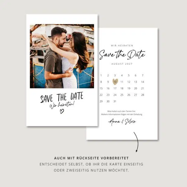 Save the Date Polaroid Kalender