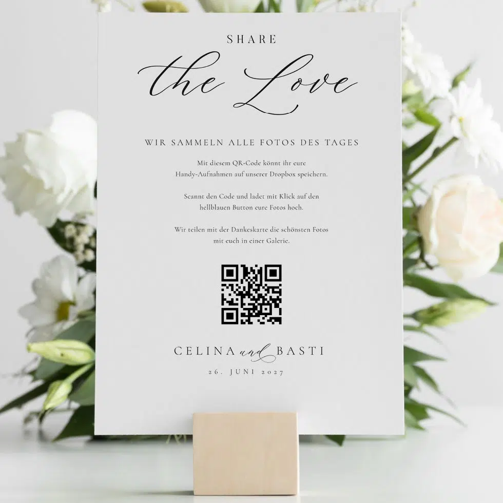 QR Code Hochzeitsbilder Hochzeit