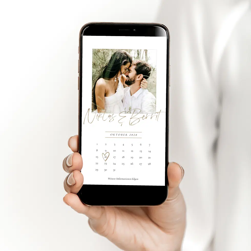 Save the Date Hochzeit digital