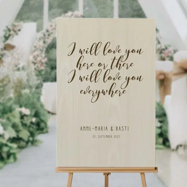 Deko Schild Hochzeit Spruch